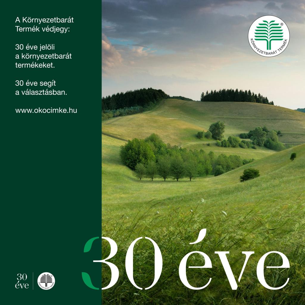 30 éve Környezetbarát Termék Védjegy